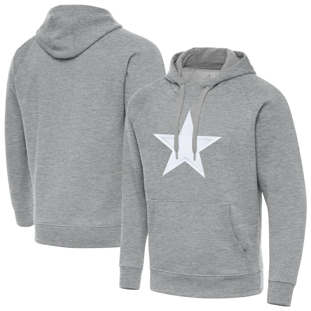Dallas Cowboys Antigua Victory Pullover Hoodie Heather Gray | NFL