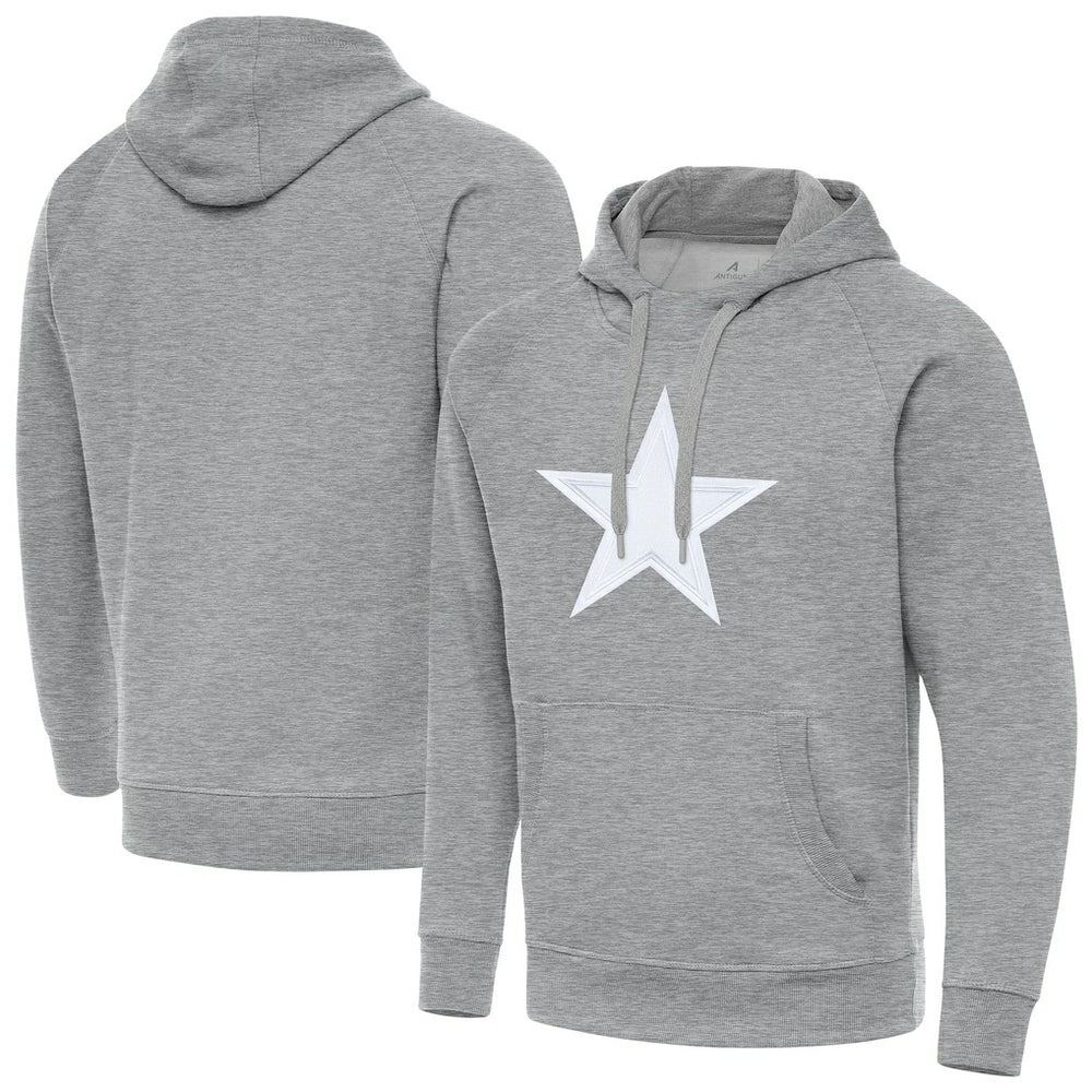 Dallas Cowboys Antigua Victory Pullover Hoodie Heather Gray | NFL