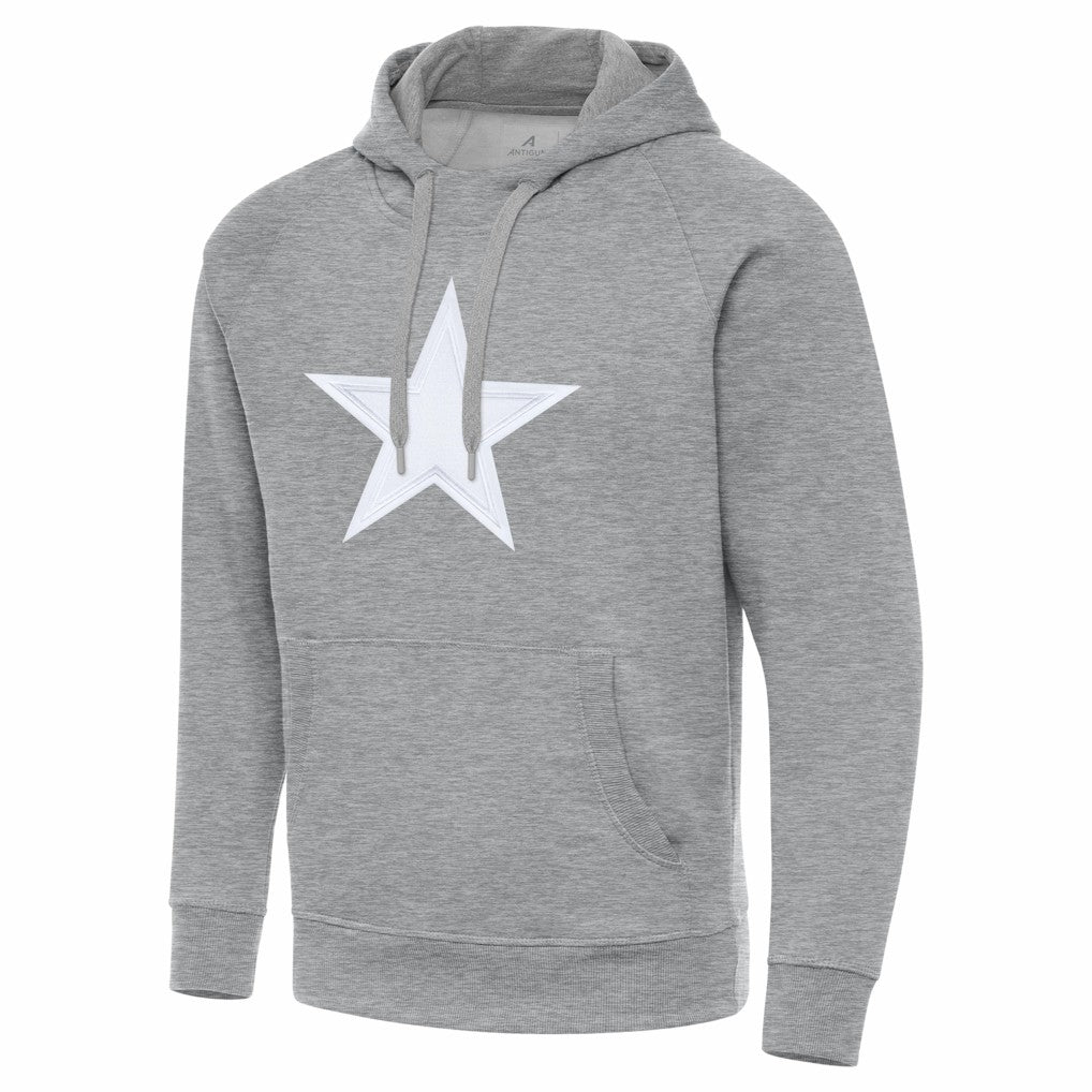 Dallas Cowboys Antigua Victory Pullover Hoodie Heather Gray | NFL