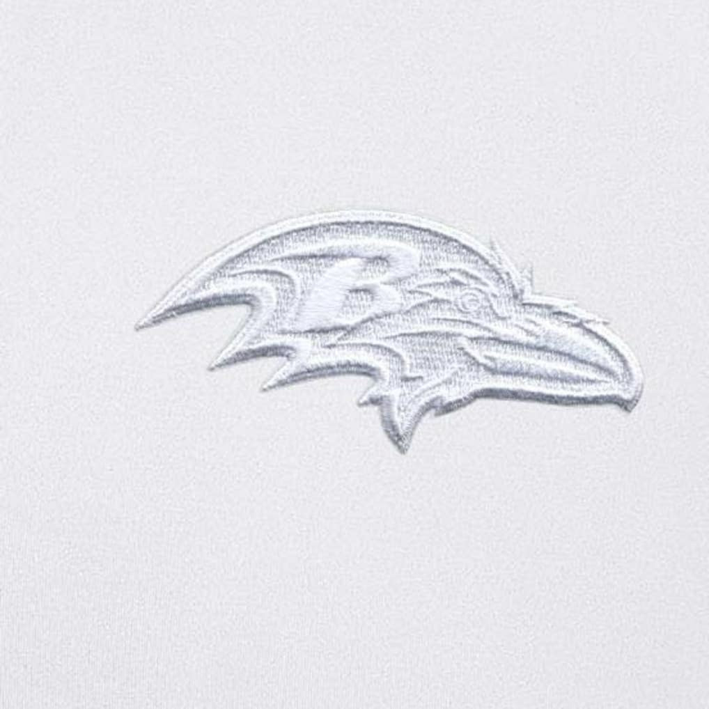 Baltimore Ravens Antigua Generation Quarter-Zip Jacket White | NFL