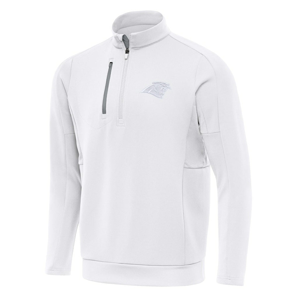 Carolina Panthers Antigua Generation Quarter-Zip Jacket White | NFL