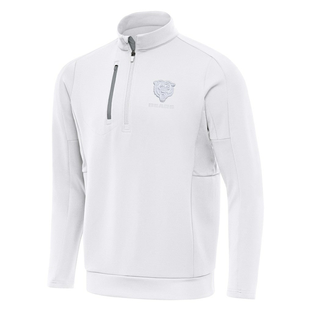 Chicago Bears Antigua Generation Quarter-Zip Jacket White | NFL
