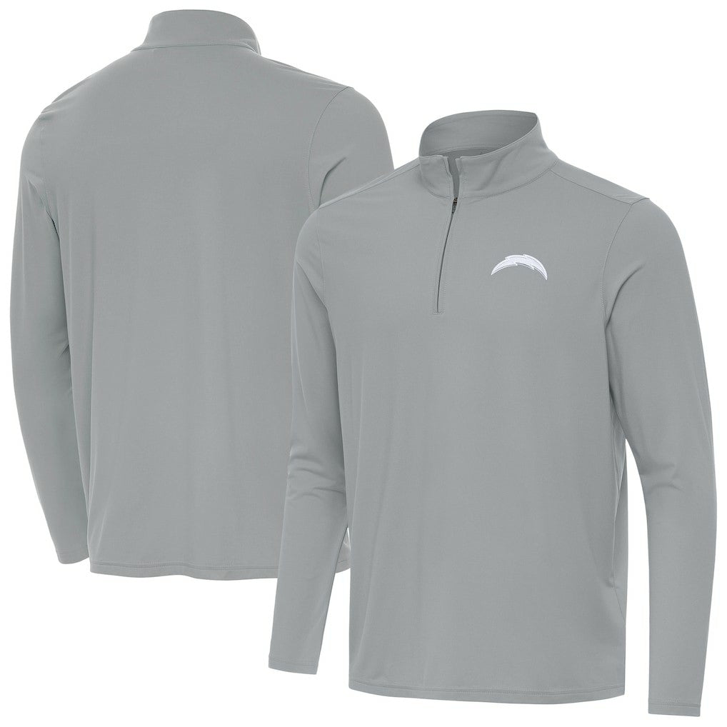 Los Angeles Chargers Men's Antigua Intent Quarter-Zip Jacket Gray | NFL