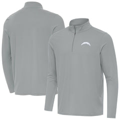 Los Angeles Chargers Men's Antigua Intent Quarter-Zip Jacket Gray | NFL