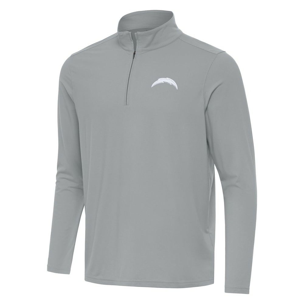 Los Angeles Chargers Men's Antigua Intent Quarter-Zip Jacket Gray | NFL