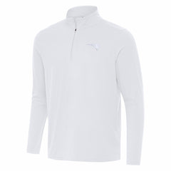 New England Patriots Antigua Intent Quarter-Zip Jacket White | NFL