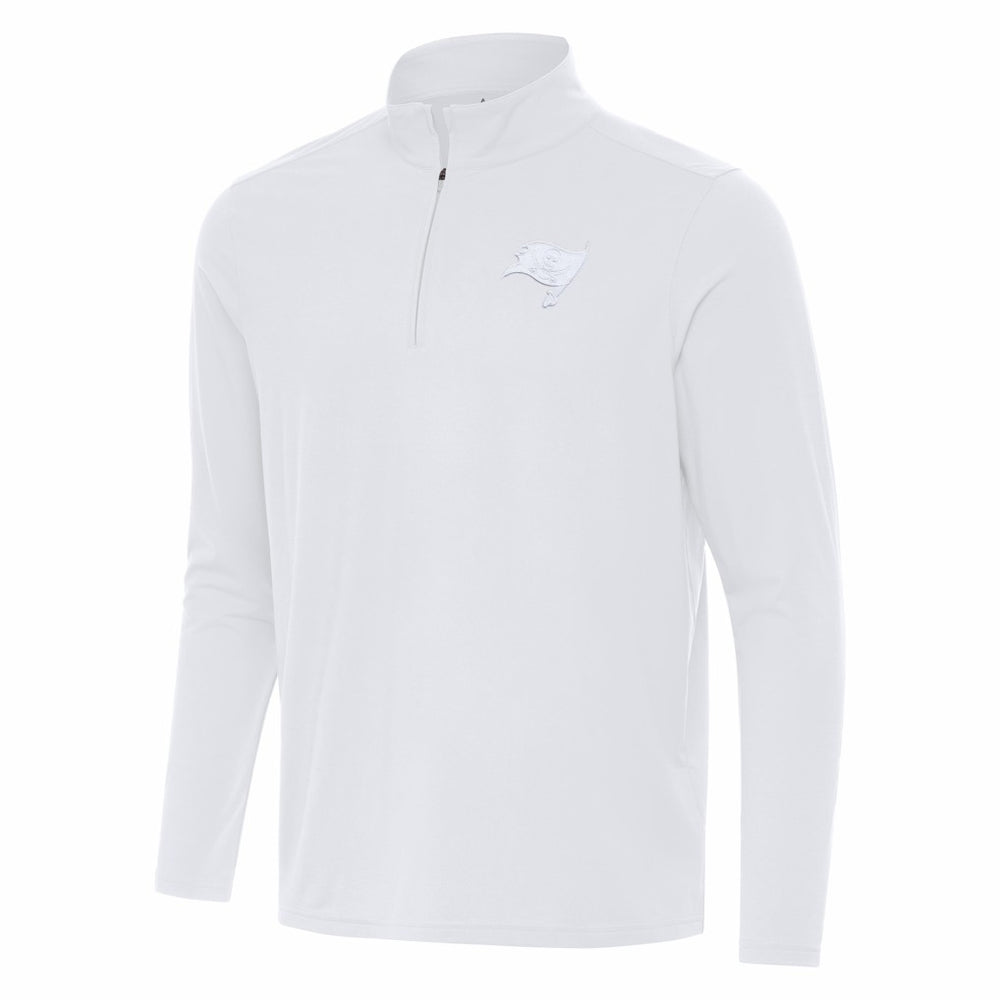 Tampa Bay Buccaneers Antigua Intent Quarter-Zip Jacket White | NFL