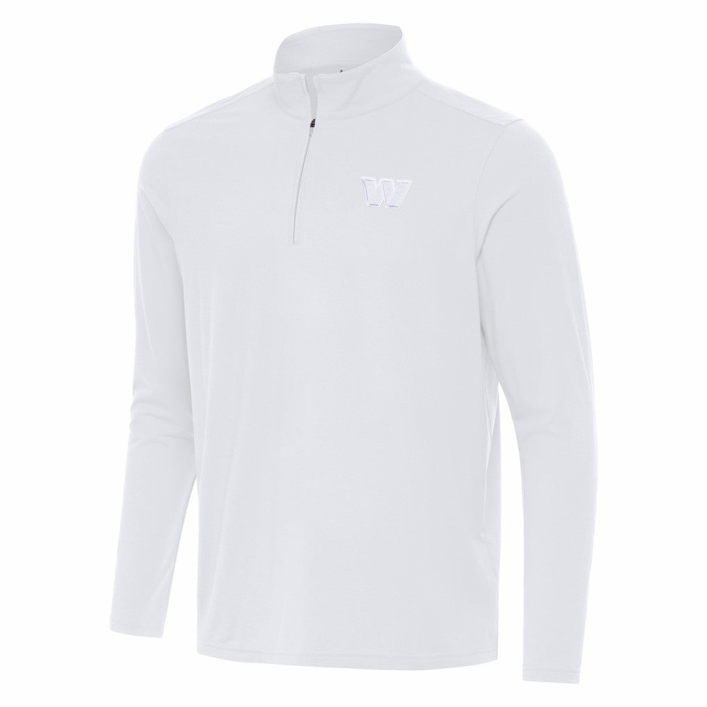 Washington Commanders Antigua Intent Quarter-Zip Jacket White | NFL