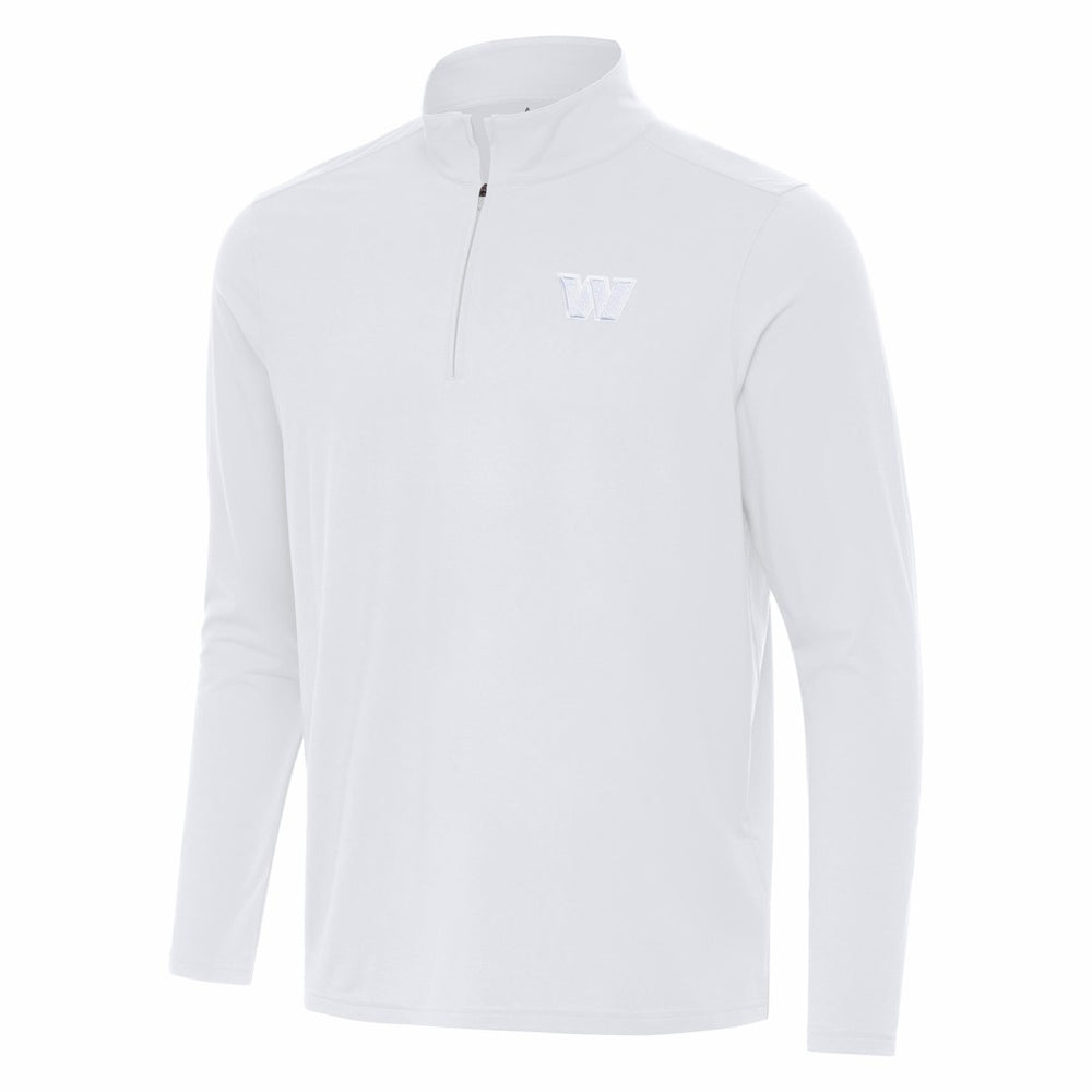 Washington Commanders Antigua Intent Quarter-Zip Jacket White | NFL