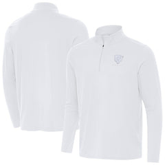 Chicago Bears Antigua Intent Quarter-Zip Jacket White | NFL