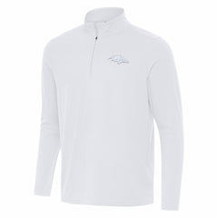 Baltimore Ravens Antigua Intent Quarter-Zip Jacket White | NFL