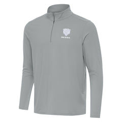 Chicago Bears Men's Antigua Intent Quarter-Zip Jacket Gray | NFL