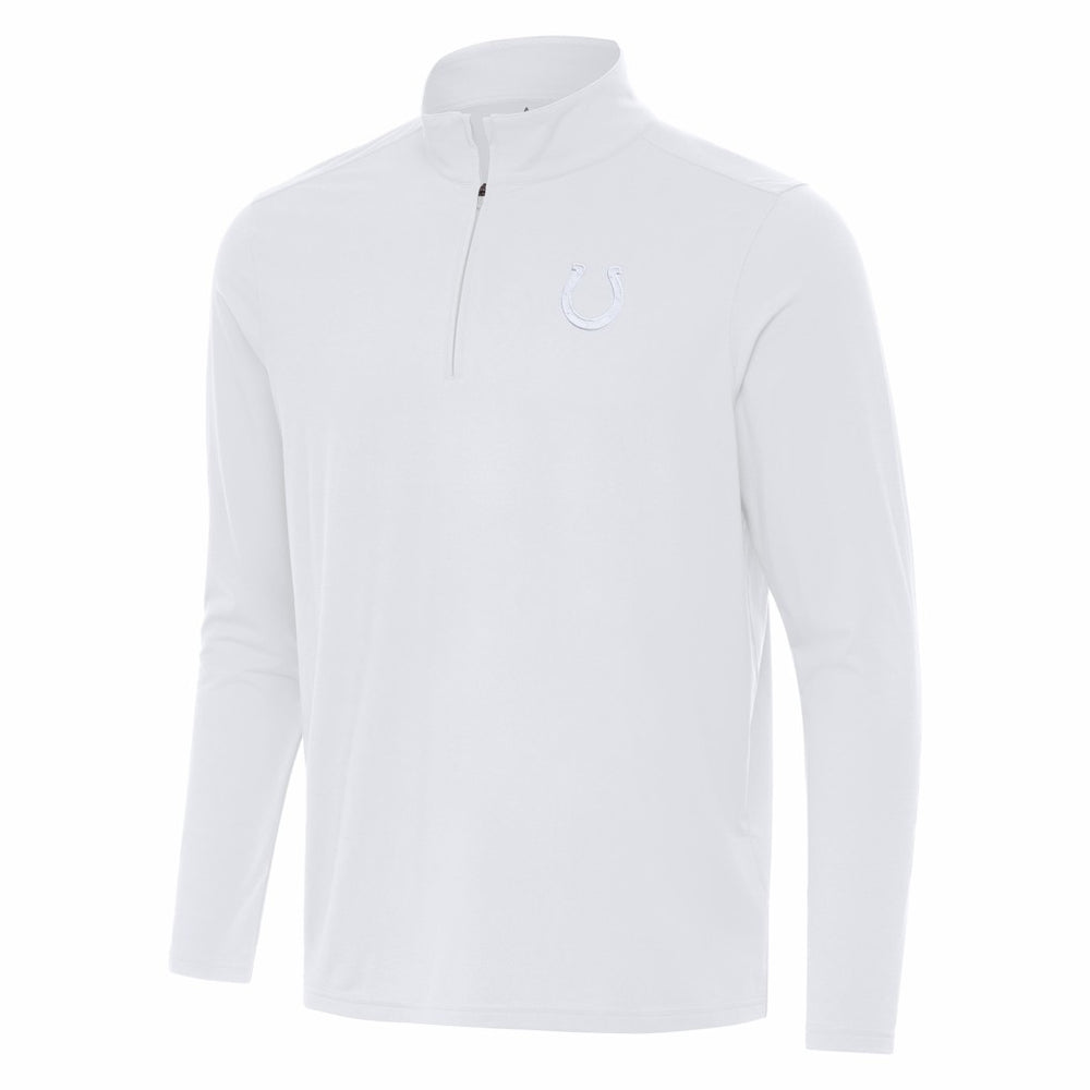 Indianapolis Colts Antigua Intent Quarter-Zip Jacket White | NFL