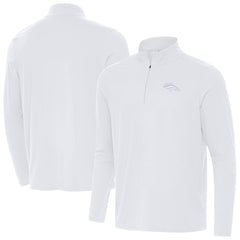Denver Broncos Antigua Intent Quarter-Zip Jacket White | NFL