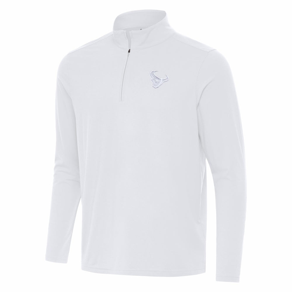 Houston Texans Antigua Intent Quarter-Zip Jacket White | NFL