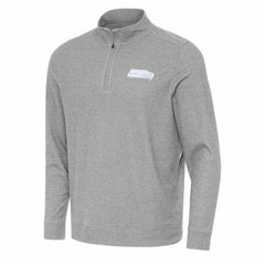 Seattle Seahawks Antigua Subtle Quarter-Zip Jacket Heather Gray | NFL