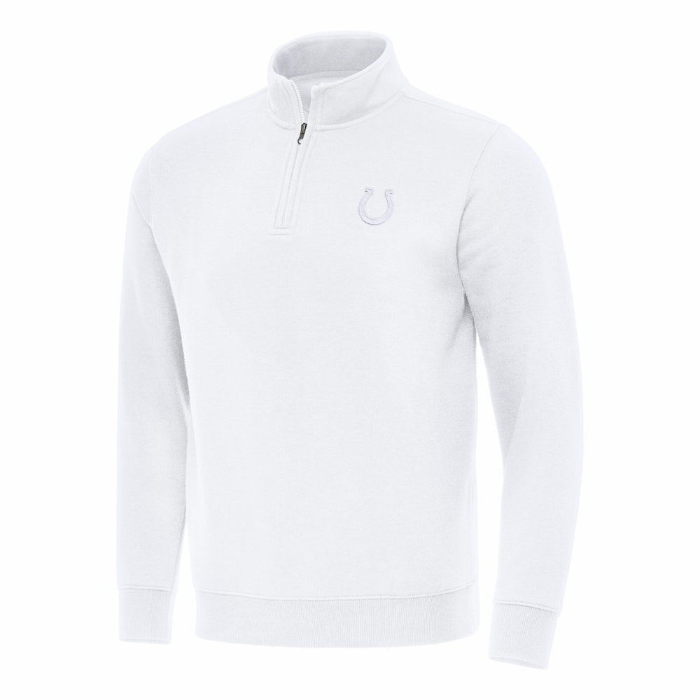 Indianapolis Colts Antigua Victory Quarter-Zip Top White | NFL