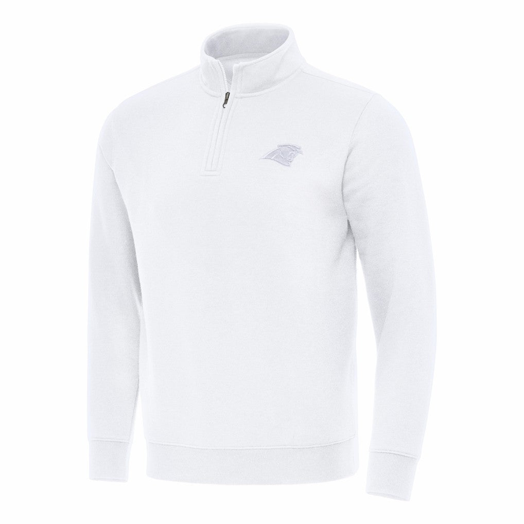 Carolina Panthers Antigua Victory Quarter-Zip Top White | NFL