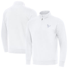Houston Texans Antigua Victory Quarter-Zip Top White | NFL