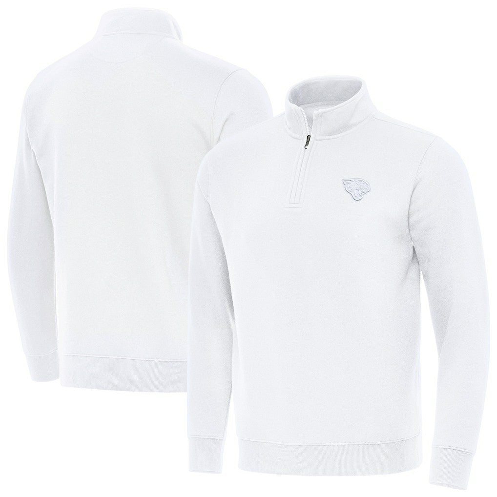 Jacksonville Jaguars Antigua Victory Quarter-Zip Top White | NFL