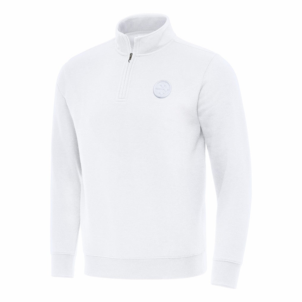 Pittsburgh Steelers Antigua Victory Quarter-Zip Top White | NFL