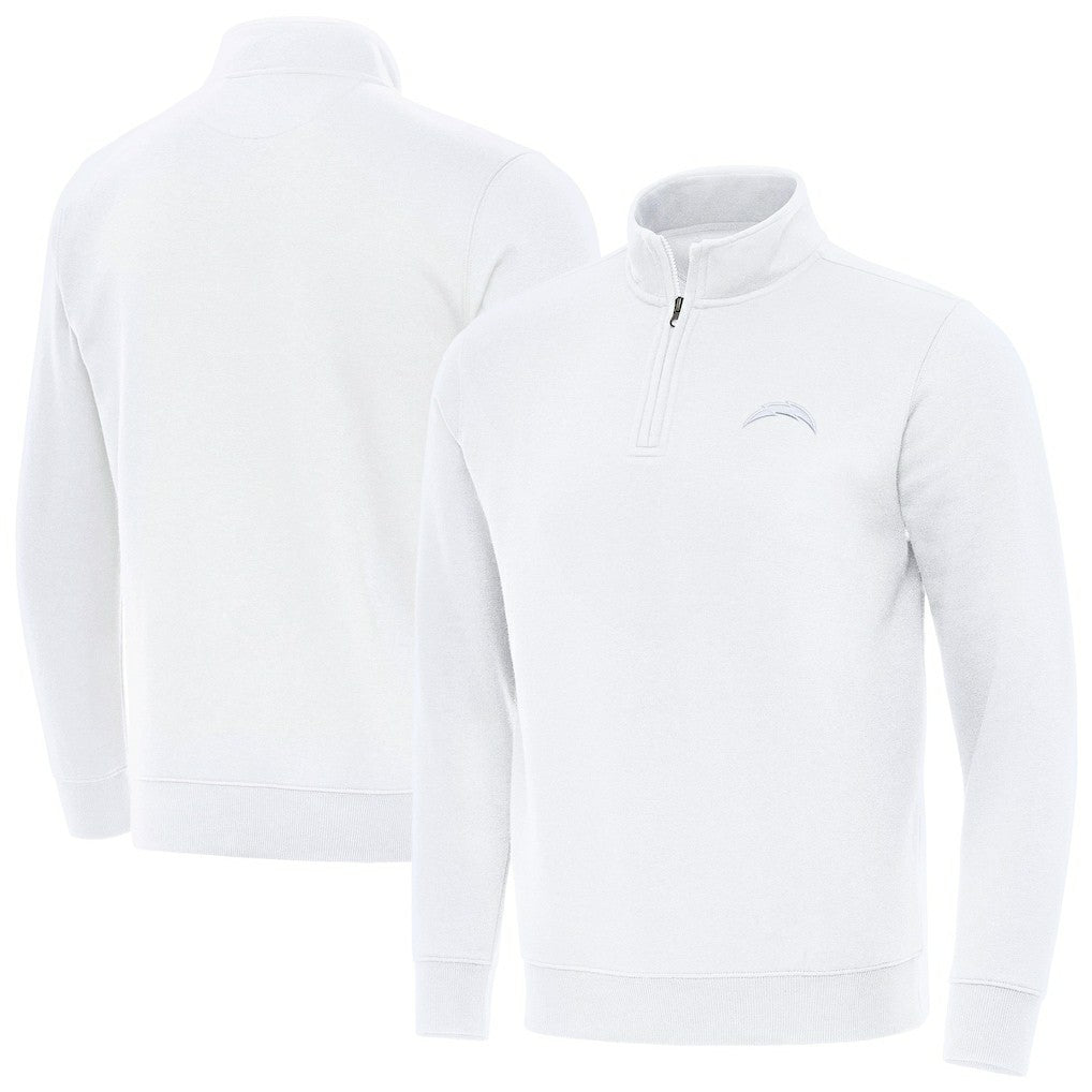Los Angeles Chargers Antigua Victory Quarter-Zip Top White | NFL