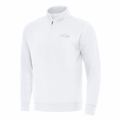 Seattle Seahawks Antigua Victory Quarter-Zip Top White | NFL