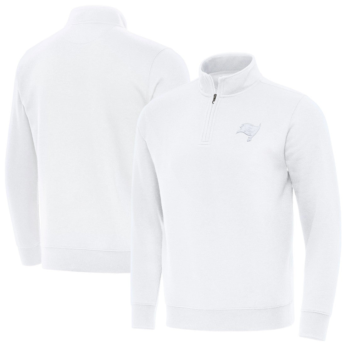 Tampa Bay Buccaneers Antigua Victory Quarter-Zip Top White | NFL