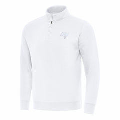 Tampa Bay Buccaneers Antigua Victory Quarter-Zip Top White | NFL