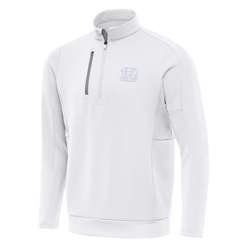 Cincinnati Bengals Antigua Generation Quarter-Zip Top White | NFL