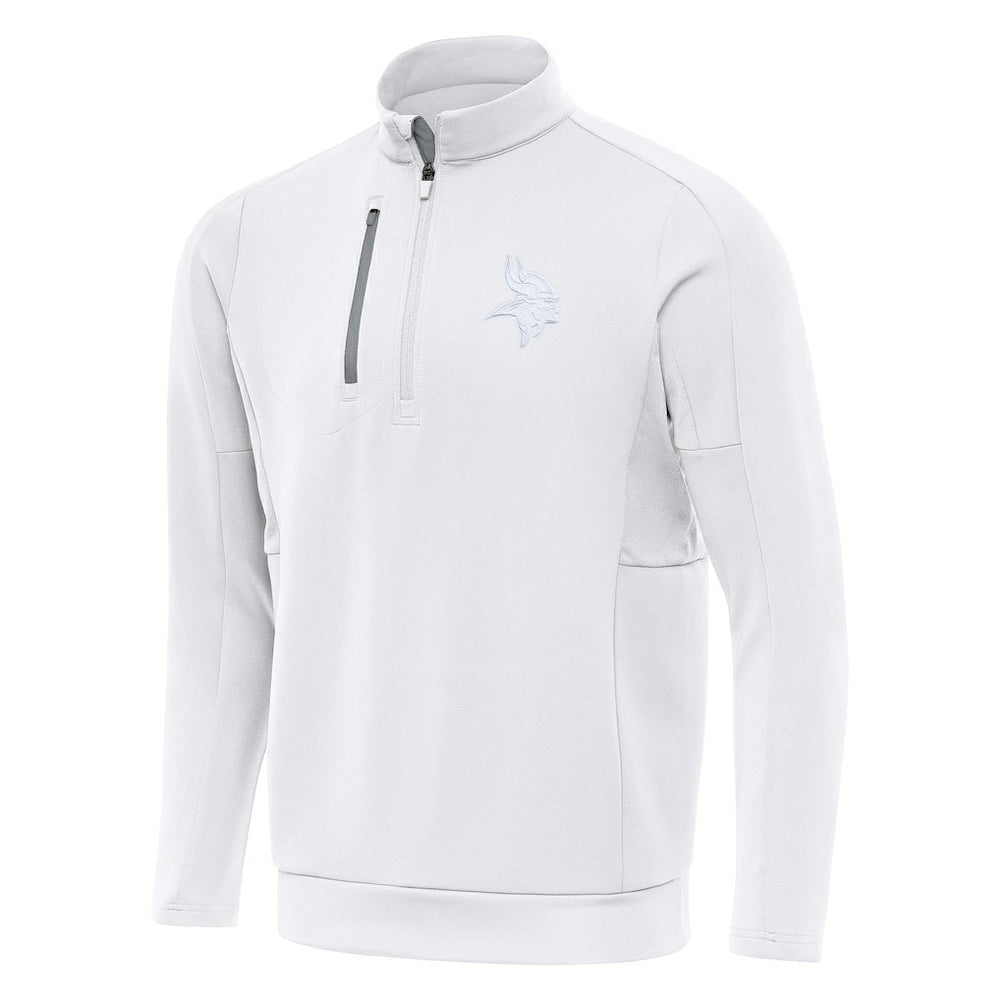 Minnesota Vikings Antigua Generation Quarter-Zip Top White | NFL