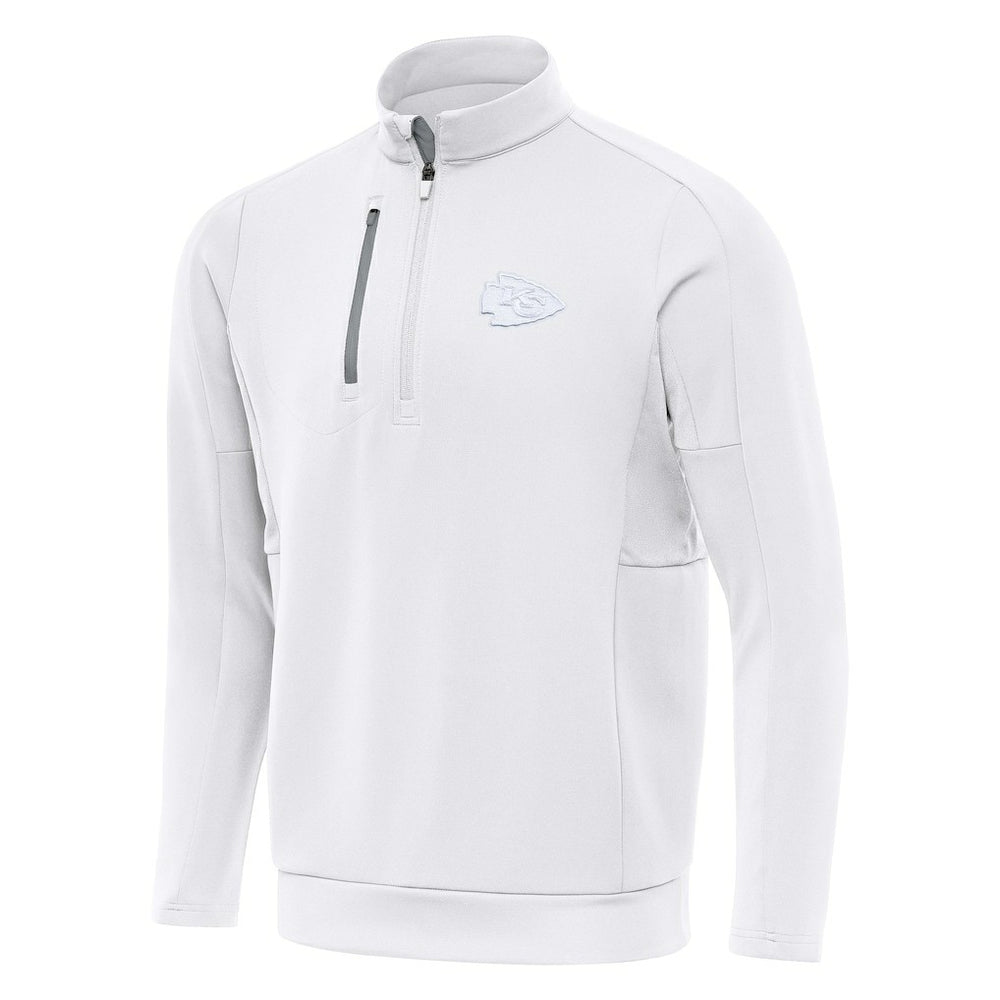 Kansas City Chiefs Antigua Generation Quarter-Zip Top White | NFL