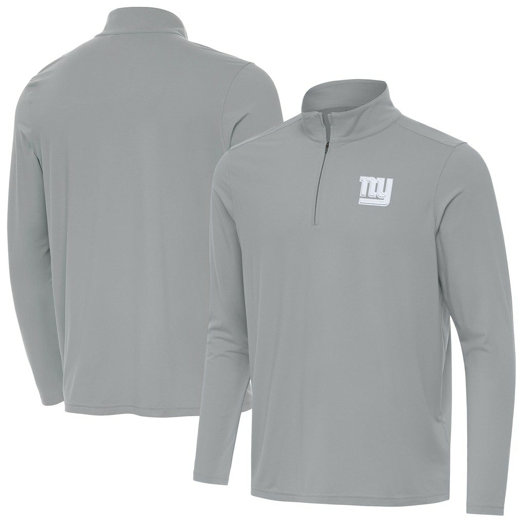 New York Giants Antigua Intent Quarter-Zip Top Gray | NFL