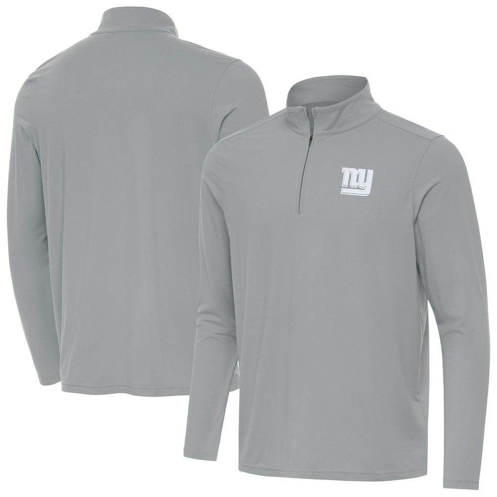 New York Giants Antigua Intent Quarter-Zip Top Gray | NFL