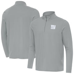 New York Giants Antigua Intent Quarter-Zip Top Gray | NFL
