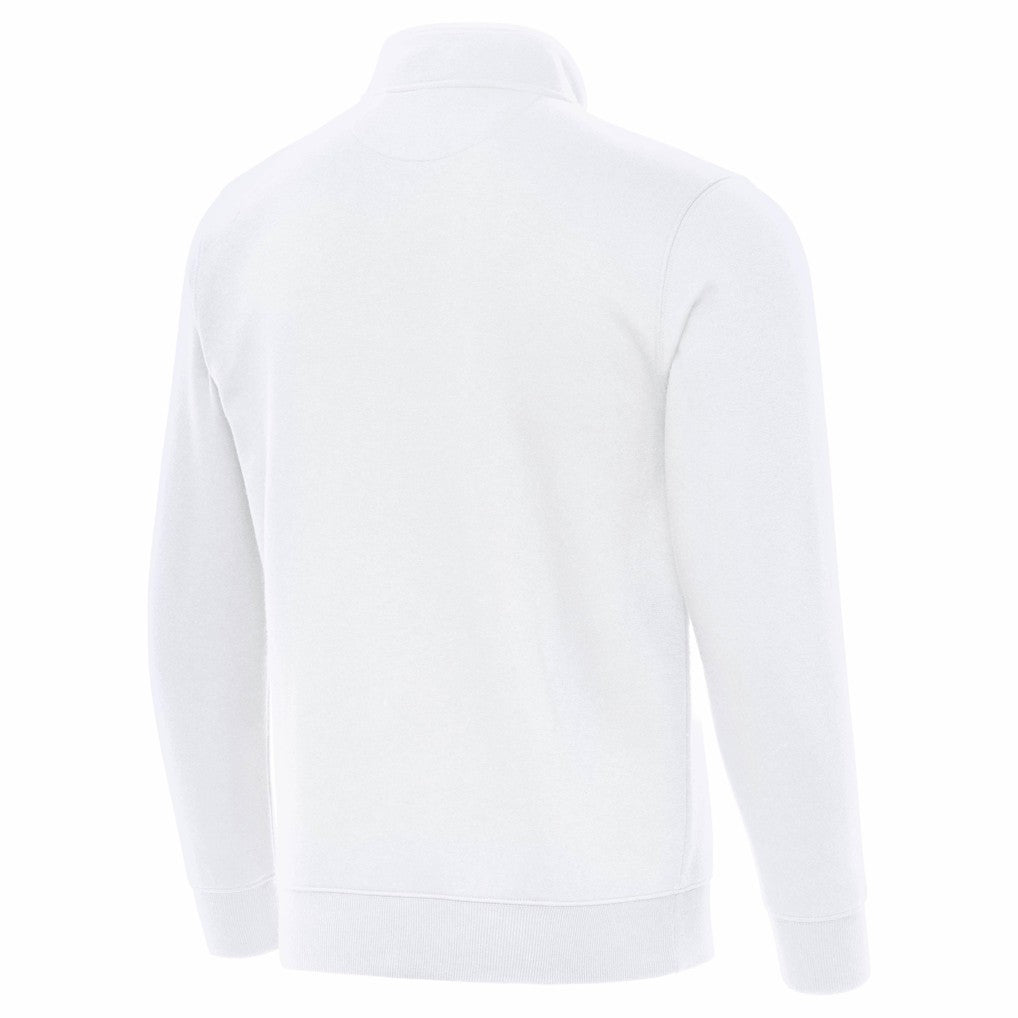 Las Vegas Raiders Antigua Victory Quarter-Zip Top White | NFL