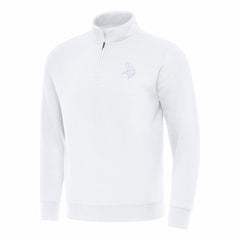 Minnesota Vikings Antigua Victory Quarter-Zip Top White | NFL