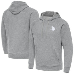 Minnesota Vikings Antigua Victory Pullover Hoodie Heather Gray | NFL