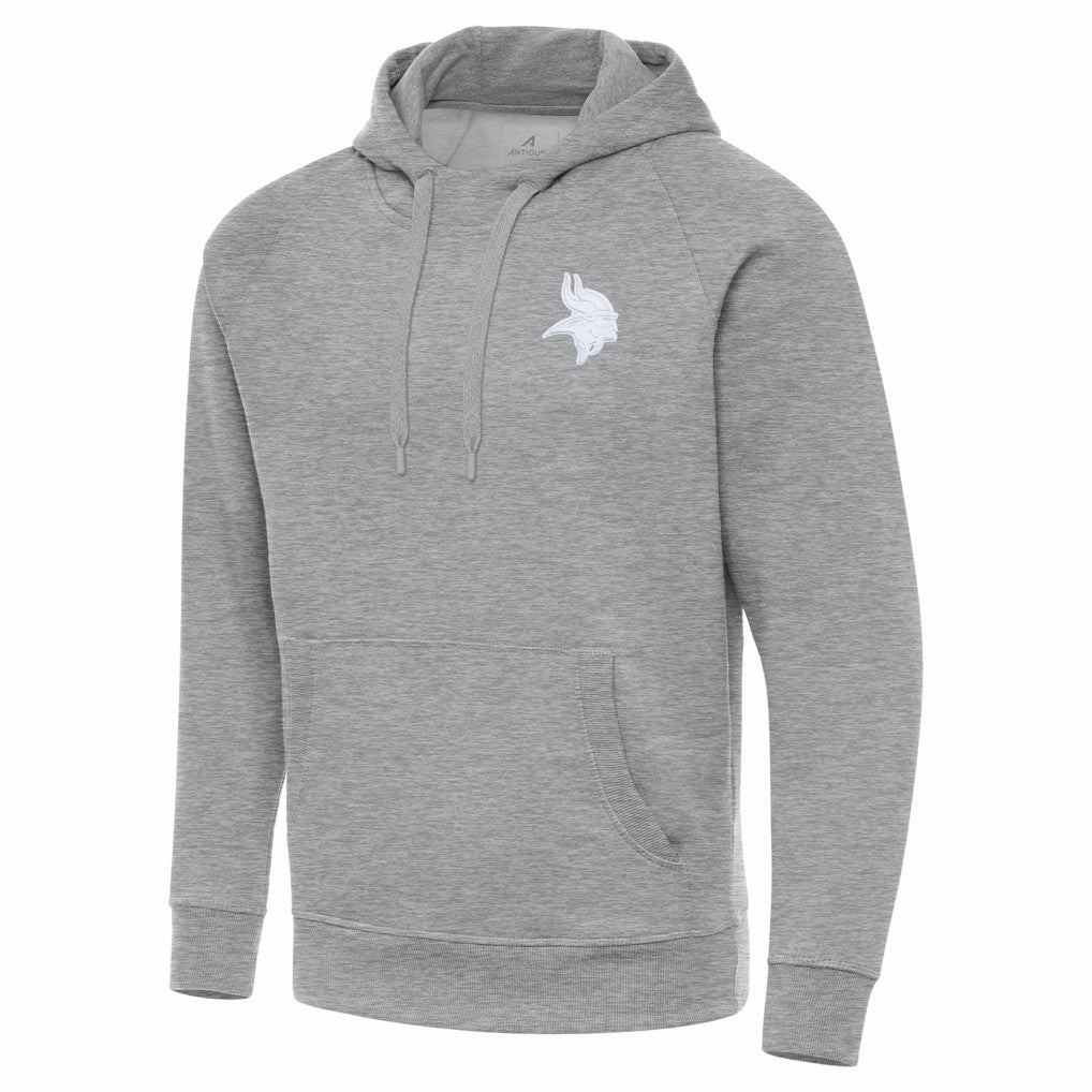 Minnesota Vikings Antigua Victory Pullover Hoodie Heather Gray | NFL