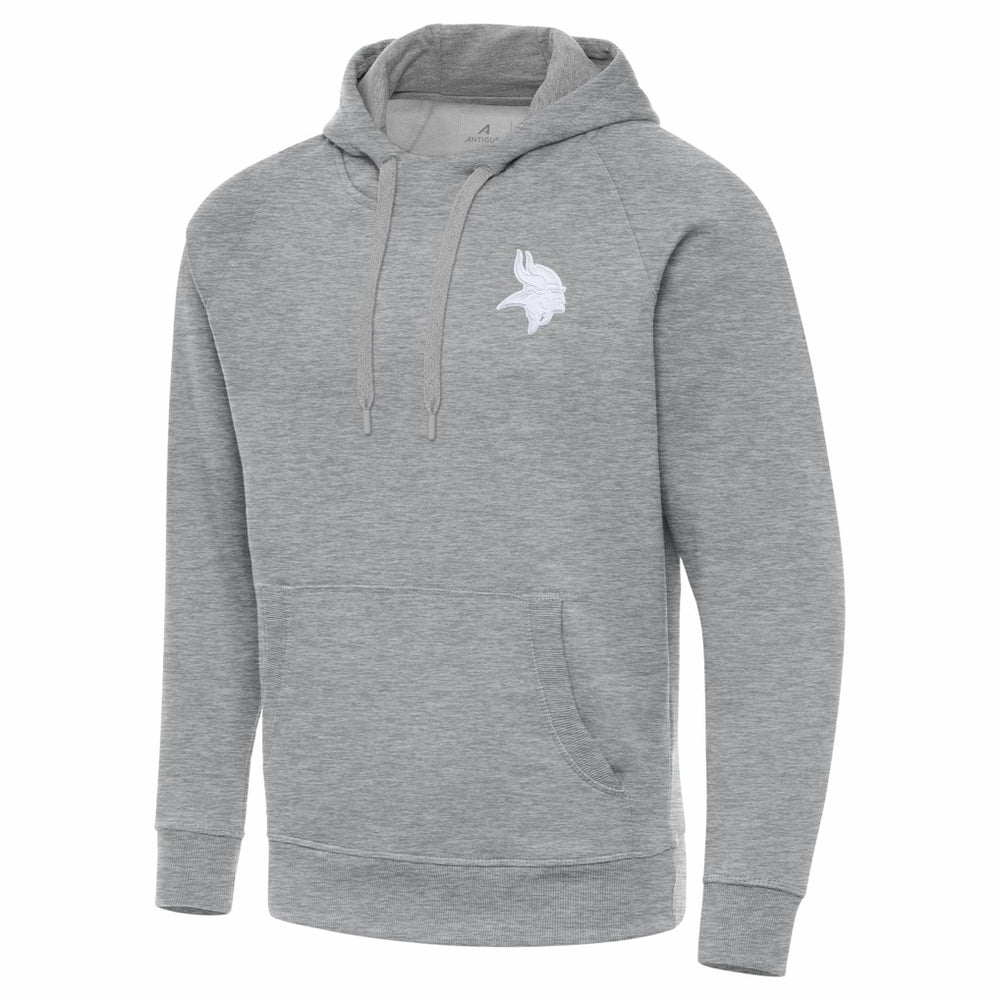 Minnesota Vikings Antigua Victory Pullover Hoodie Heather Gray | NFL