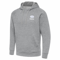 Green Bay Packers Antigua Victory Pullover Hoodie Heather Gray | NFL
