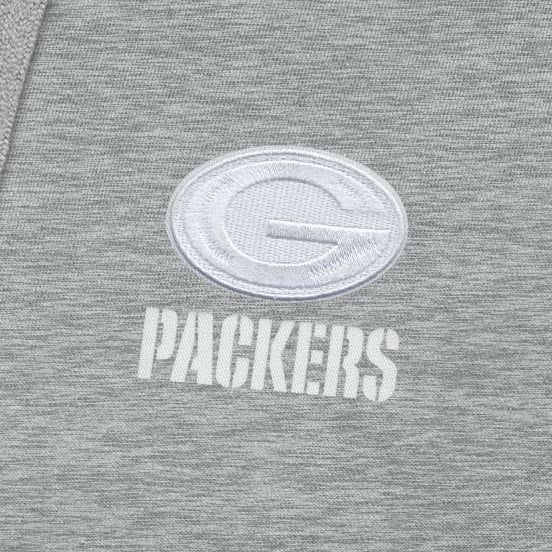 Green Bay Packers Antigua Victory Pullover Hoodie Heather Gray | NFL