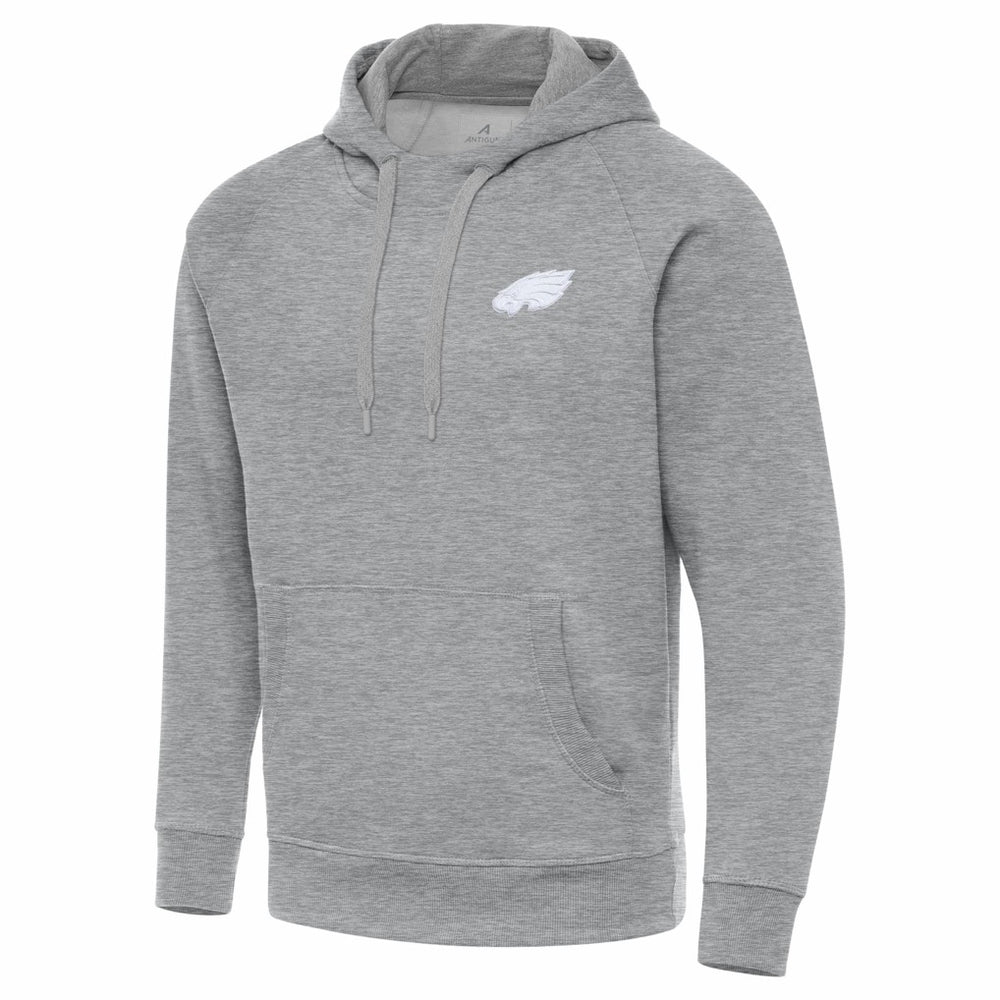 Philadelphia Eagles Antigua Victory Pullover Hoodie Heather Gray | NFL