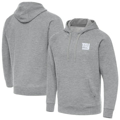 New York Giants Antigua Victory Pullover Hoodie Heather Gray | NFL