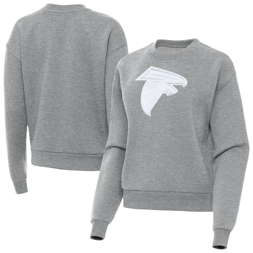 Atlanta Falcons Antigua Women's Victory Pullover Sweatshirt Heather Gray | NFL
