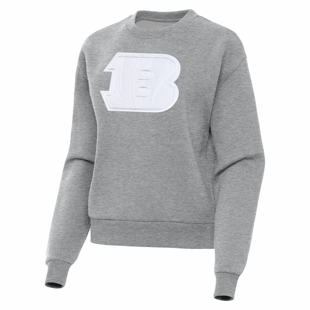 Cincinnati Bengals Antigua Women's Victory Pullover Sweatshirt Heather Gray | NFL