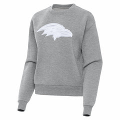 Baltimore Ravens Antigua Women's Victory Pullover Sweatshirt Heather Gray | NFL
