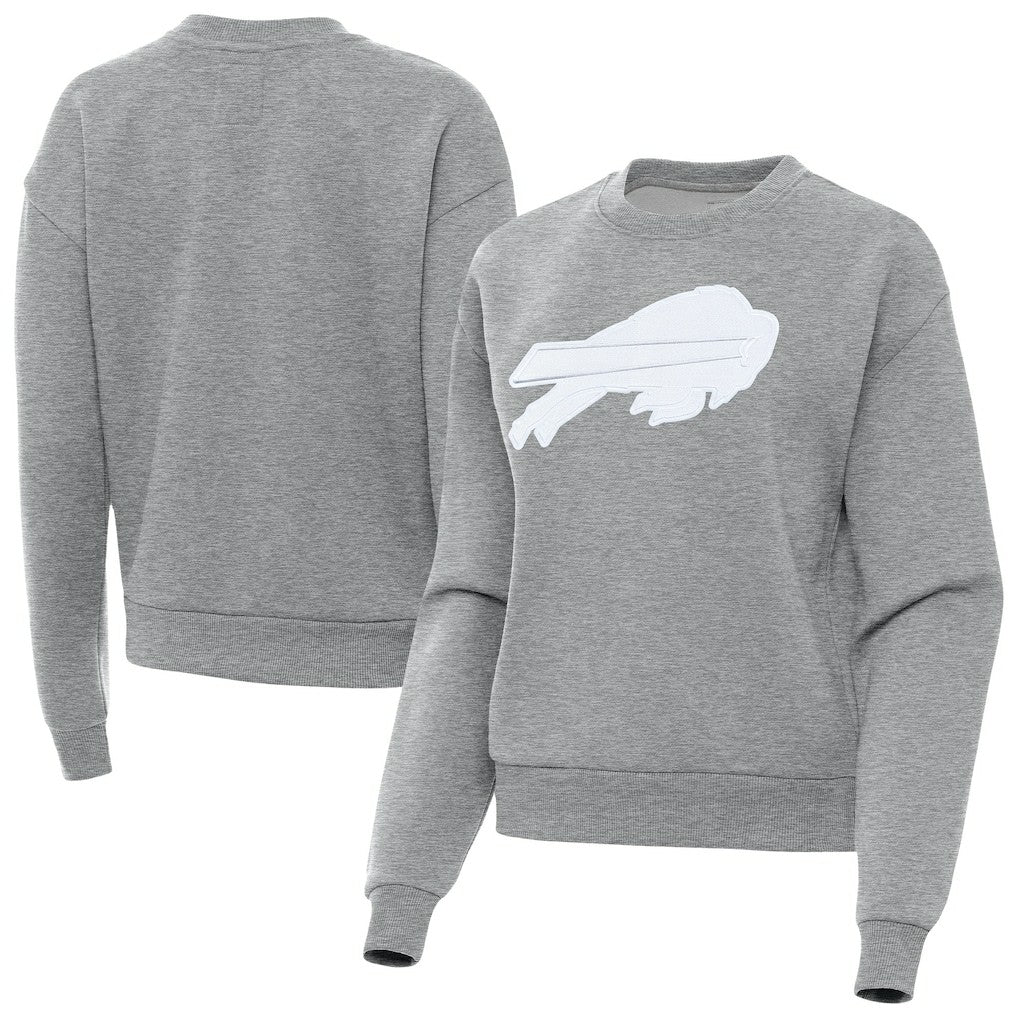 Buffalo Bills Antigua Women's Victory Pullover Sweatshirt Heather Gray | NFL