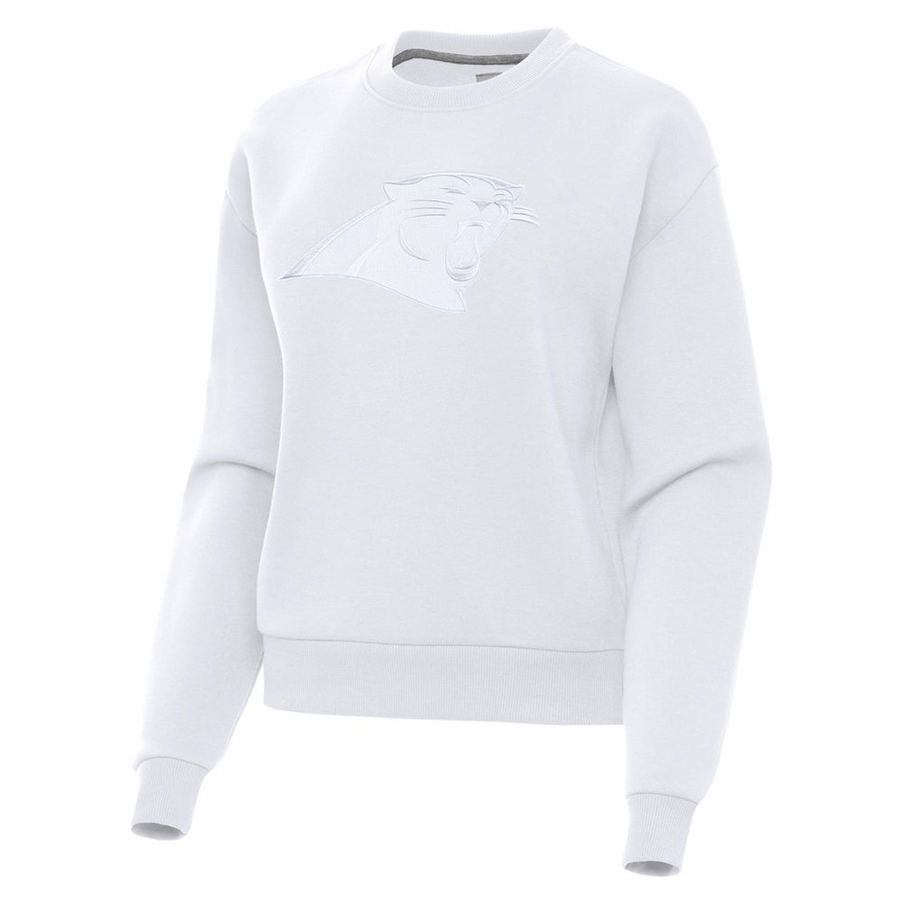 Carolina Panthers Antigua Women's Victory Pullover Sweatshirt White | NFL