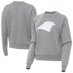 Carolina Panthers Antigua Women's Victory Pullover Sweatshirt Heather Gray | NFL